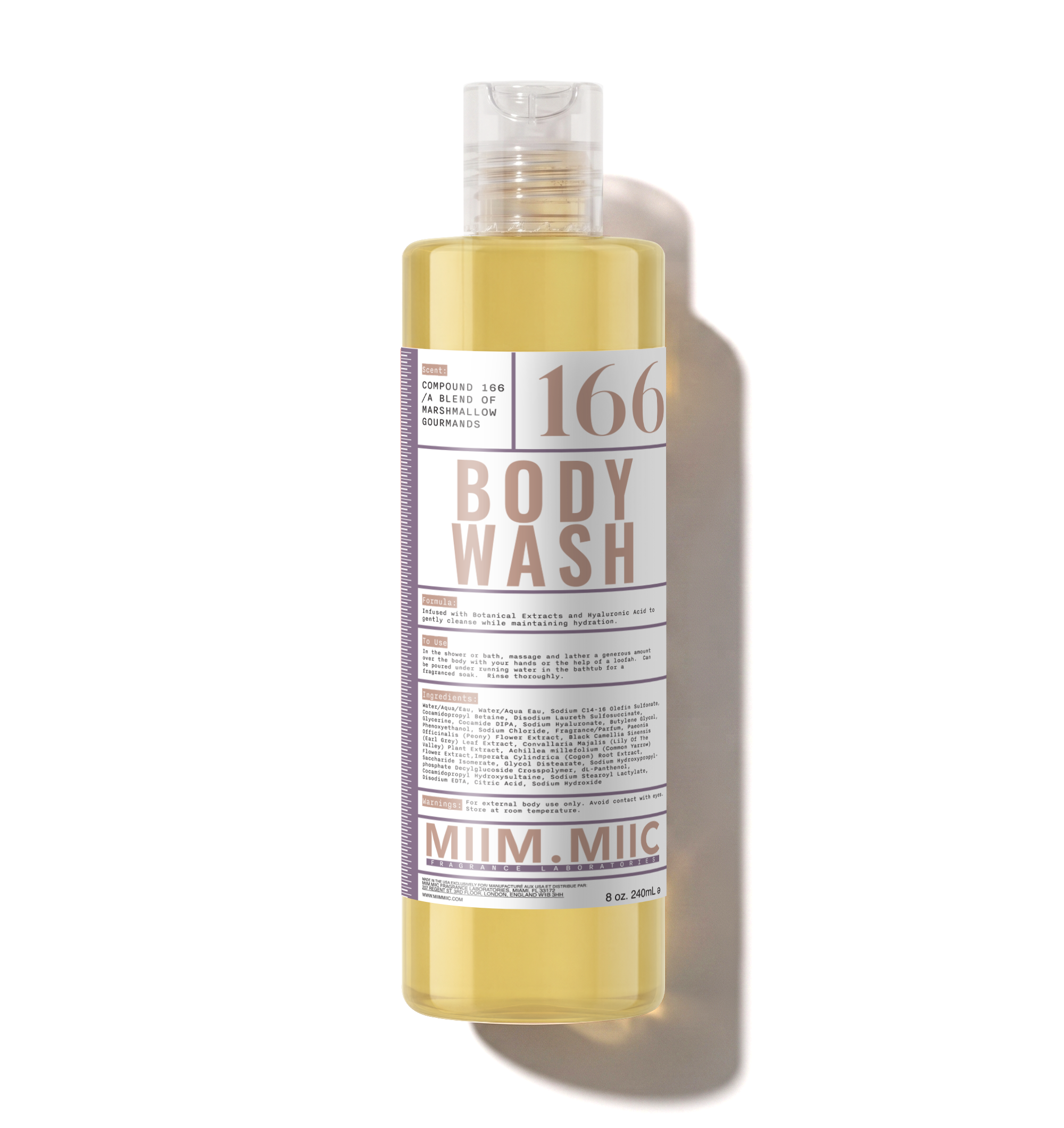 No 166 MARSHMALLOW GOURMAND Deep Hydrating Body Wash – MIIM.MIIC