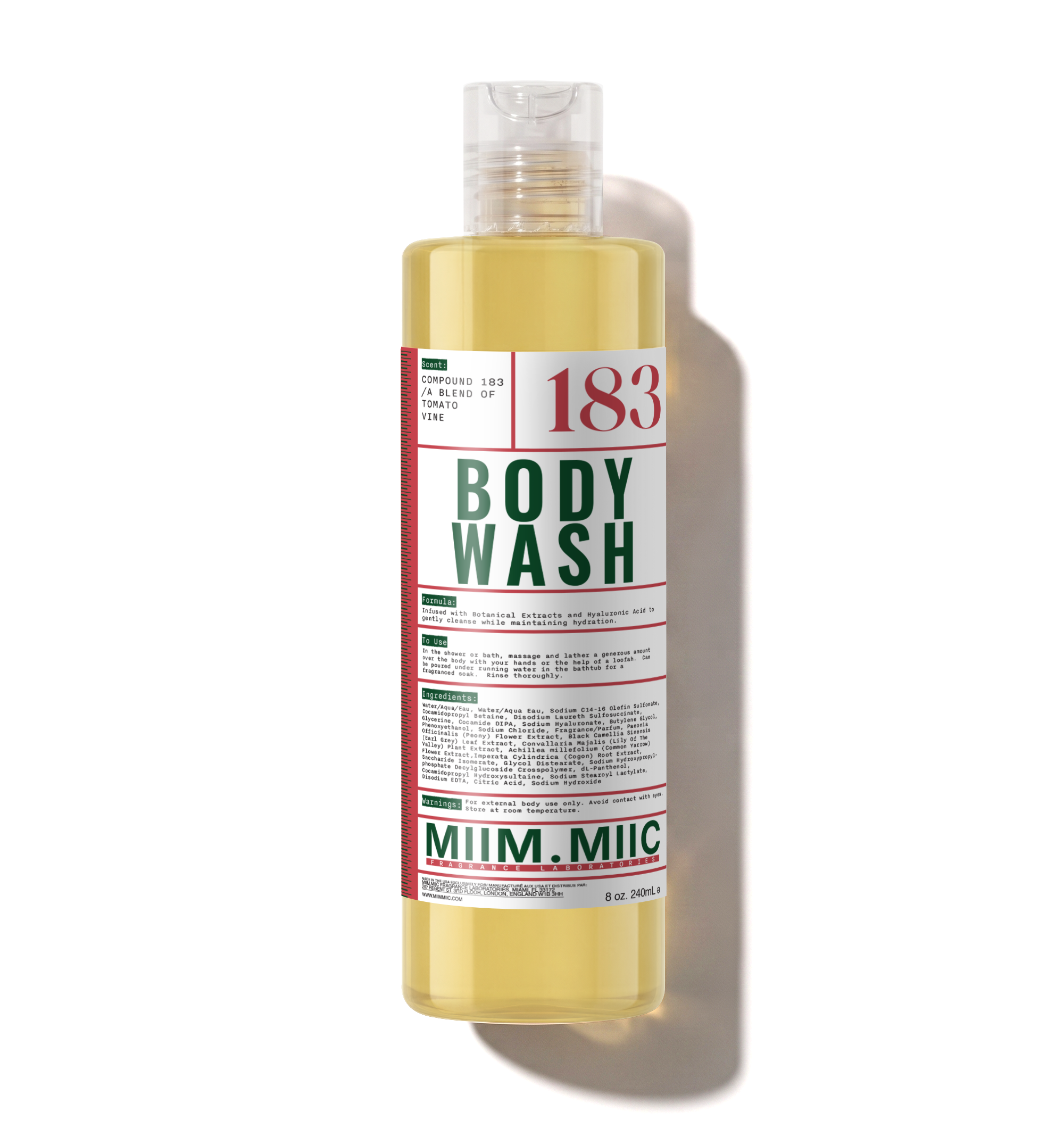 No 183 TOMATO VINE Deep Hydrating Body Wash – MIIM.MIIC