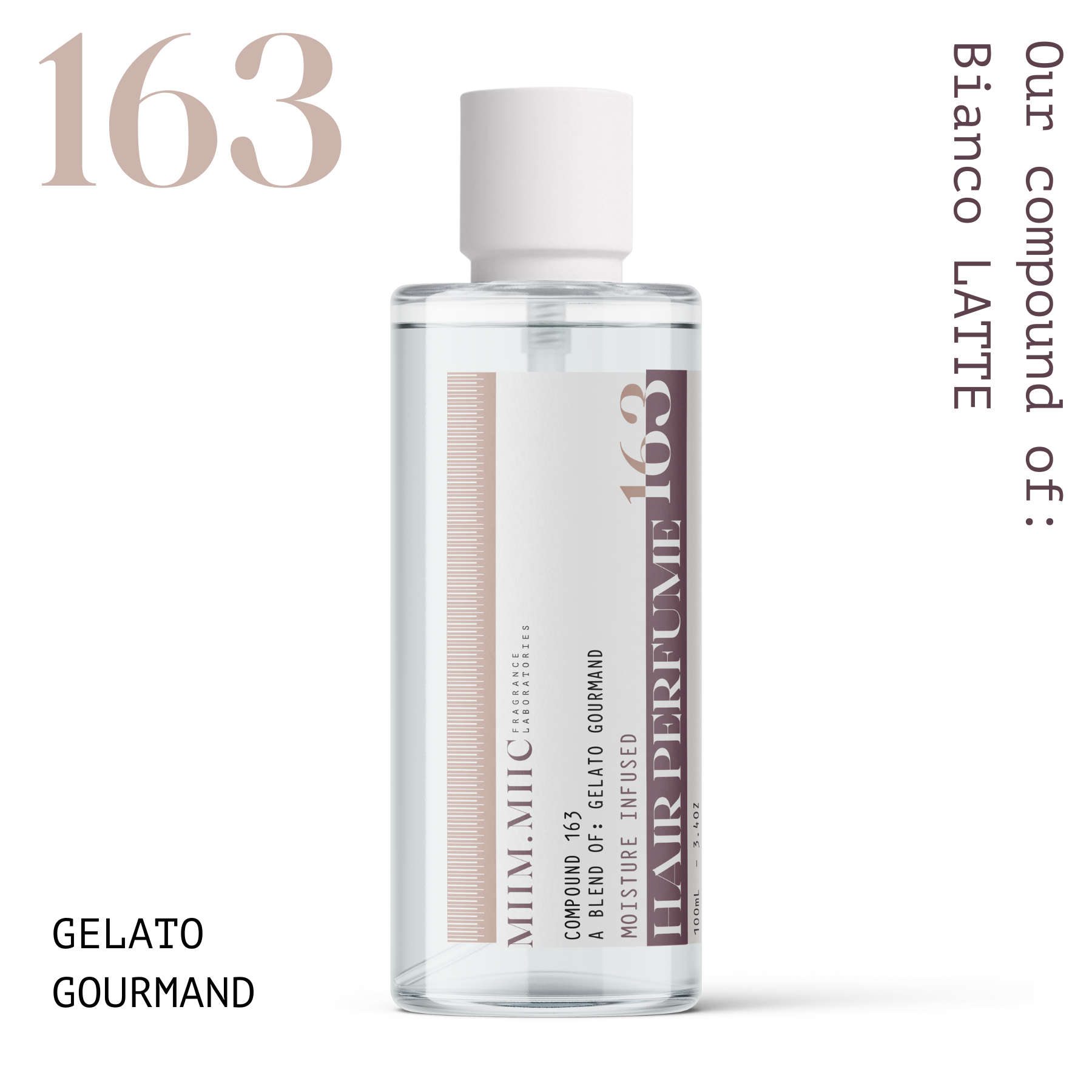 No 163 GELATO GOURMAND Soft Touch Hair Perfume – MIIM.MIIC