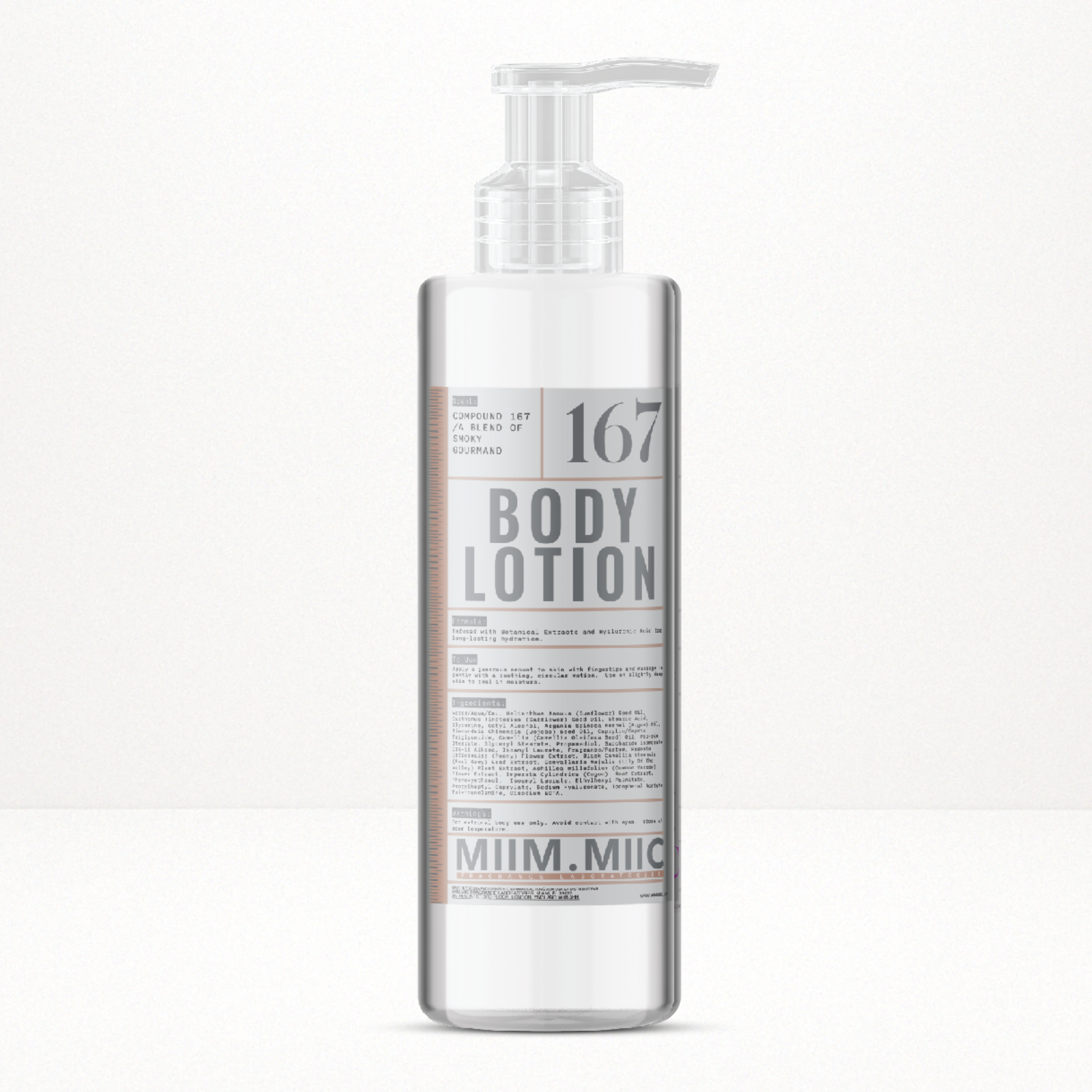 No 167 SMOKEY GOURMAND Moisture Lock Body Lotion – MIIM.MIIC