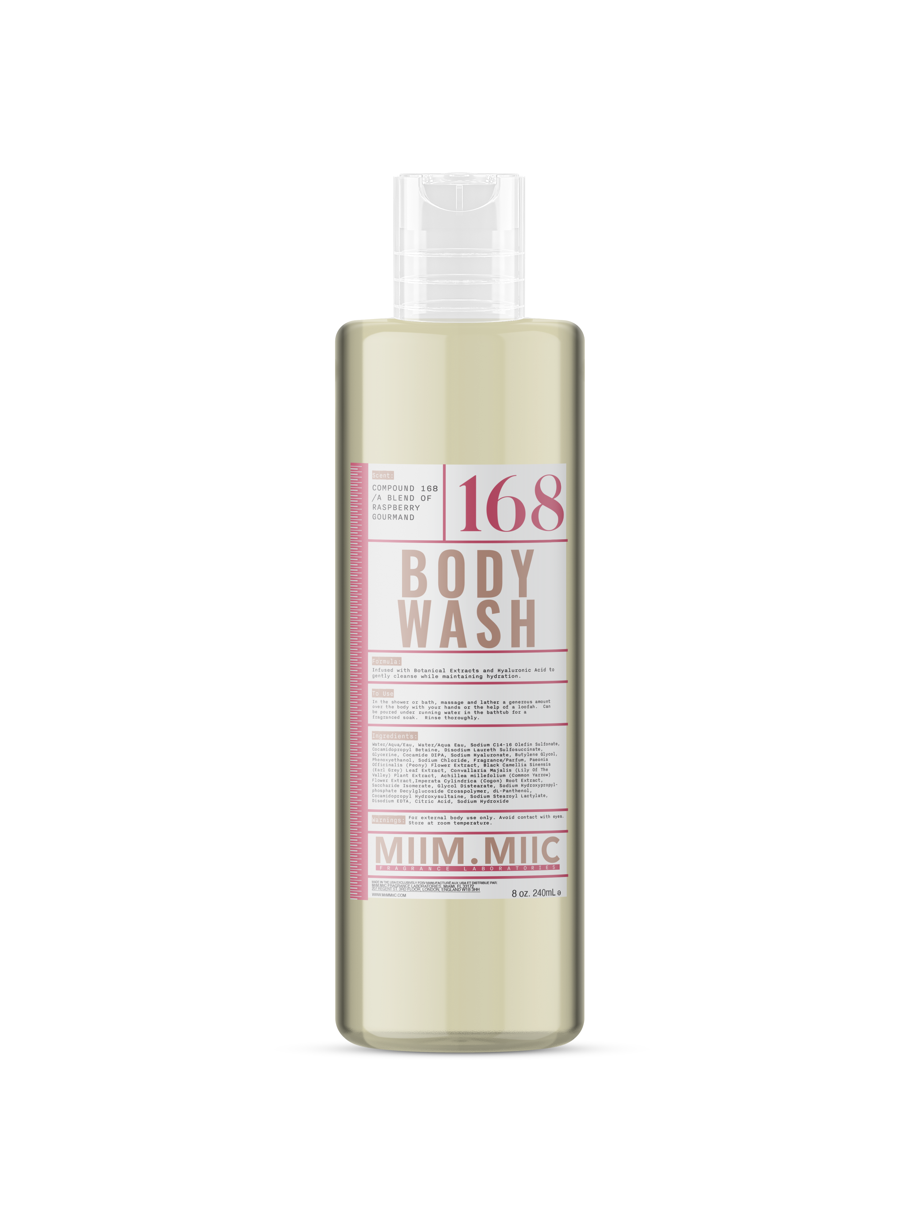 No 168 RASPBERRY GOURMAND Deep Hydrating Body Wash