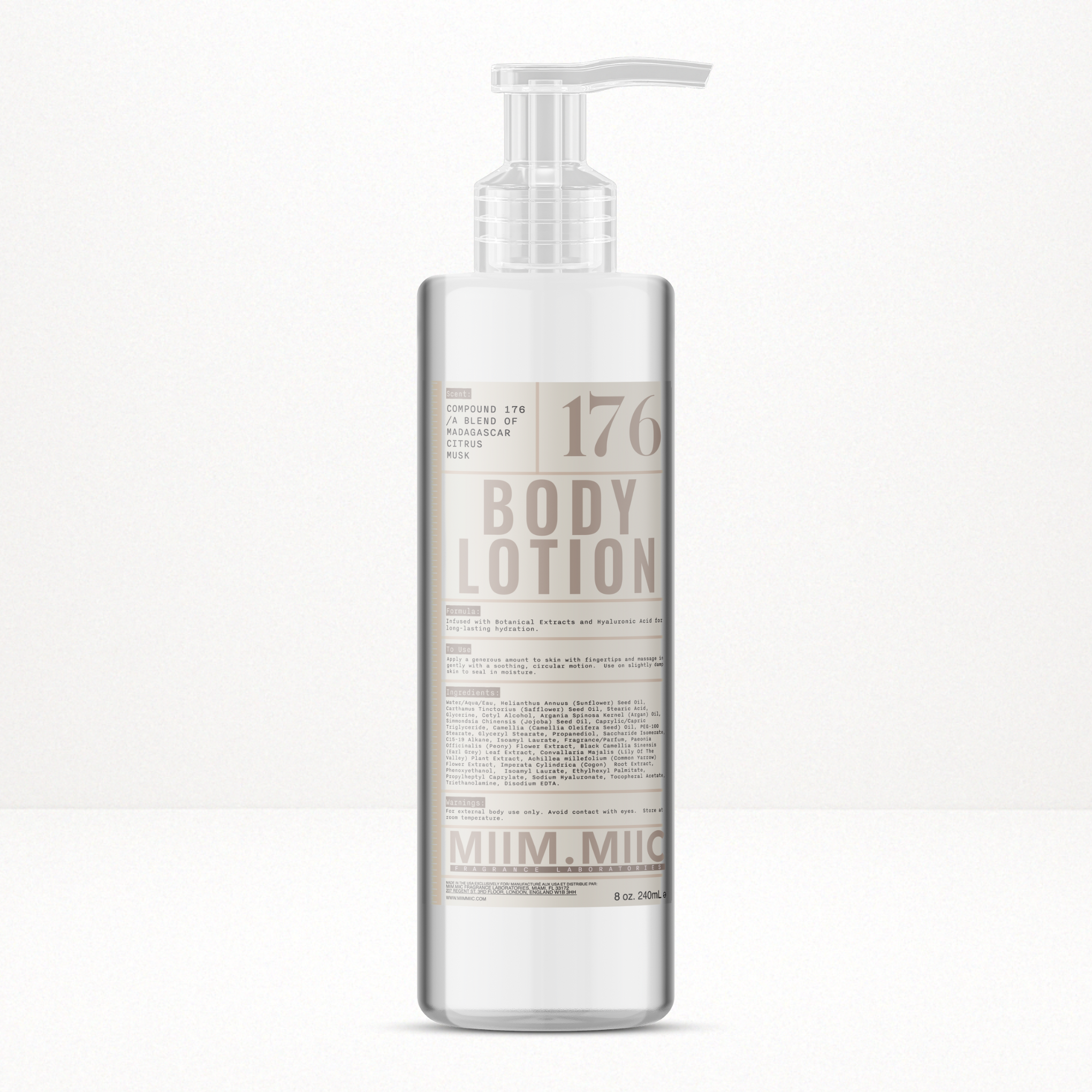 No 176 MADAGASCAR CITRUS MUSK Moisture Lock Body Lotion – MIIM.MIIC