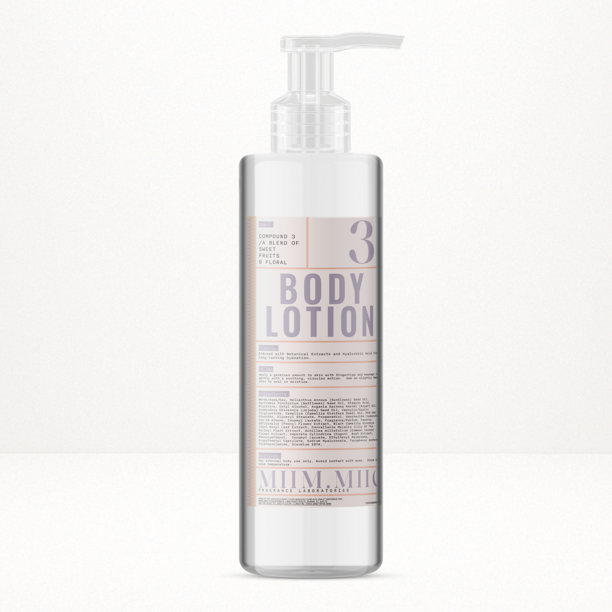 No 3 SWEET FRUITS & FLORAL Moisture Lock Body Lotion – MIIM.MIIC No 3 SWEET FRUITS & FLORAL Moisture Lock Body Lotion – MIIM.MIIC