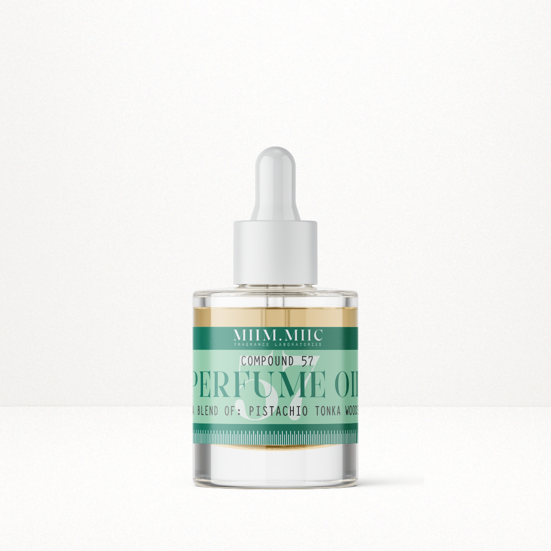 No 57 PISTACHIO TONKA WOODS Perfume Oil – MIIM.MIIC