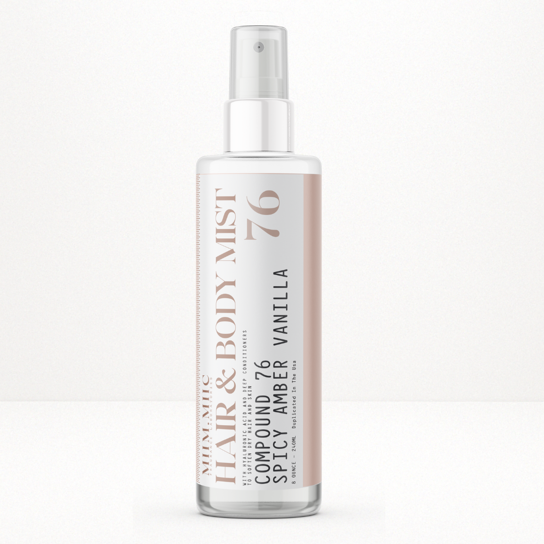 No 76 SPICY AMBER VANILLA Hair & Body Mist – MIIM.MIIC No 76 SPICY AMBER VANILLA Hair & Body Mist – MIIM.MIIC