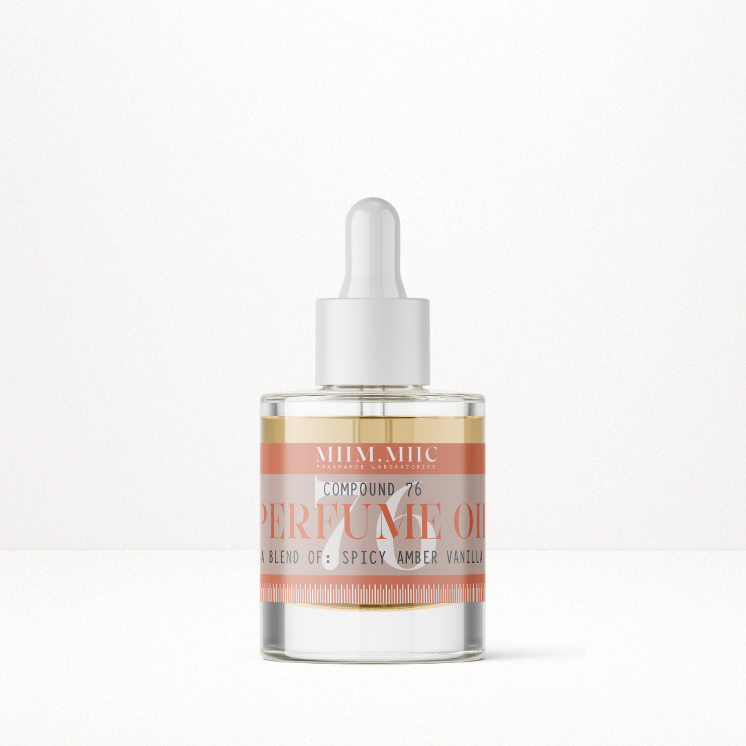 No 76 SPICY AMBER VANILLA Perfume Oil – MIIM.MIIC