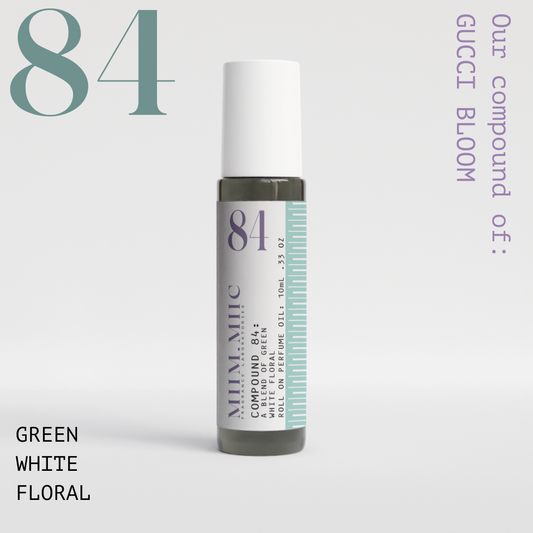 No 84 Green White Floral Roll-On Perfume