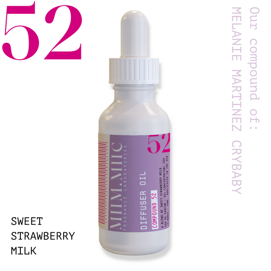 No 52 Sweet Strawberry Milk Diffuser Oil - MIIM.MIIC
