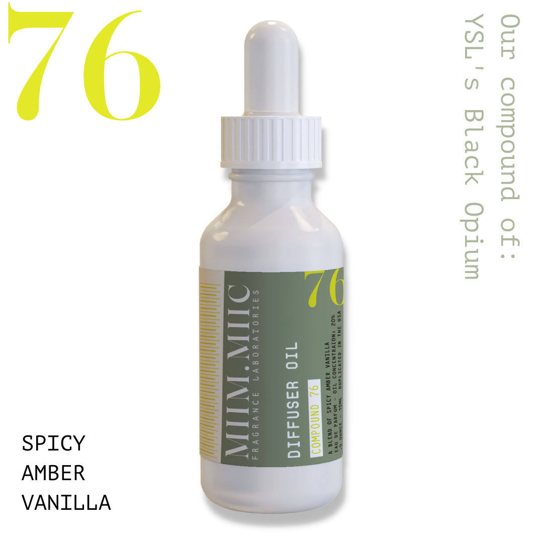 No 76 Spicy Amber Vanilla Diffuser Oil – MIIM.MIIC