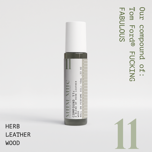 No 11 HERB LEATHER WOOD Roll-On Perfume - MIIM.MIIC