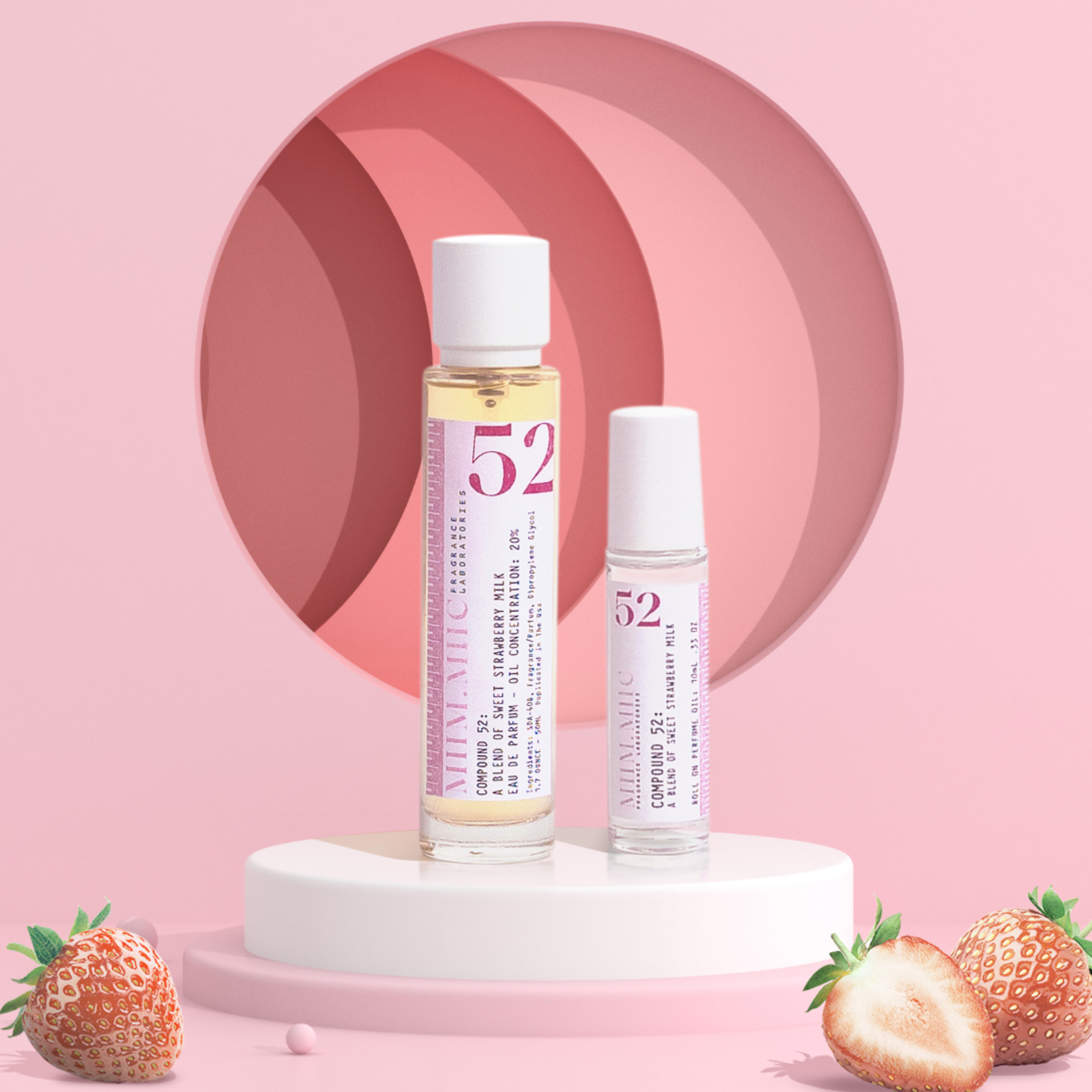 No 52 Sweet Strawberry Milk Duo - MIIM.MIIC