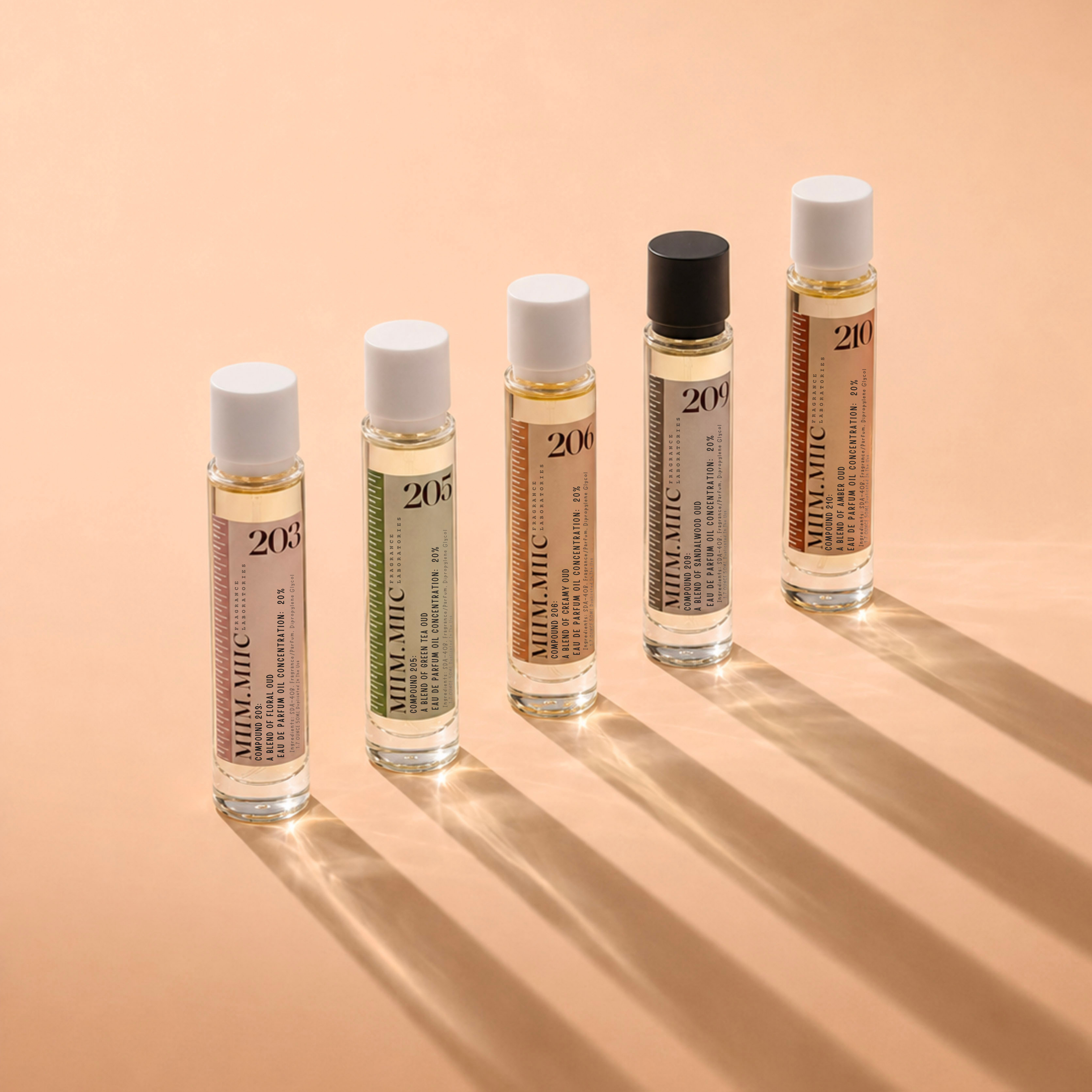 THE MUSK HAVES — Compounds 203, 205, 206, 209, 210 lined up