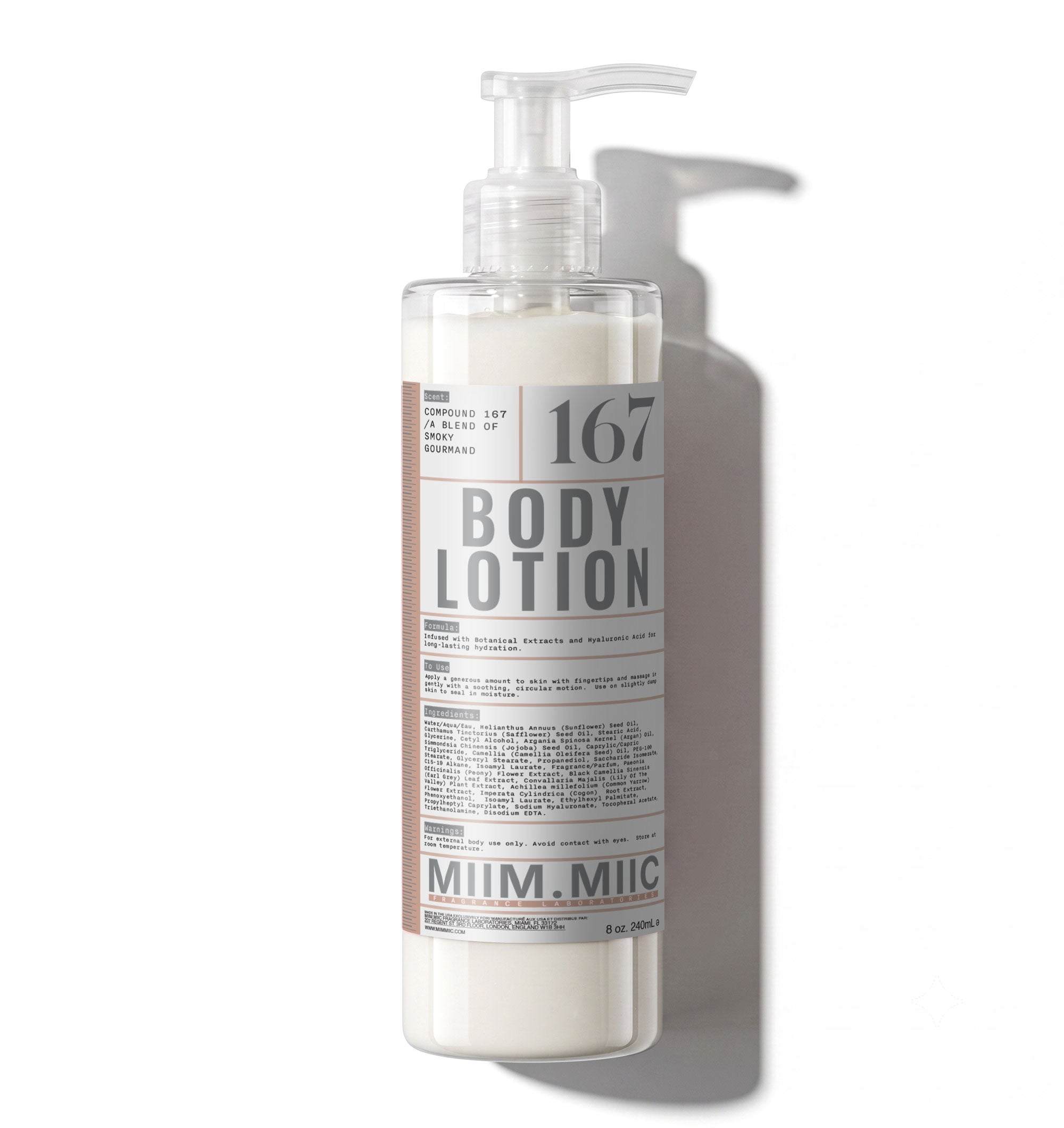 No 167 SMOKEY GOURMAND Moisture Lock Body Lotion – MIIM.MIIC