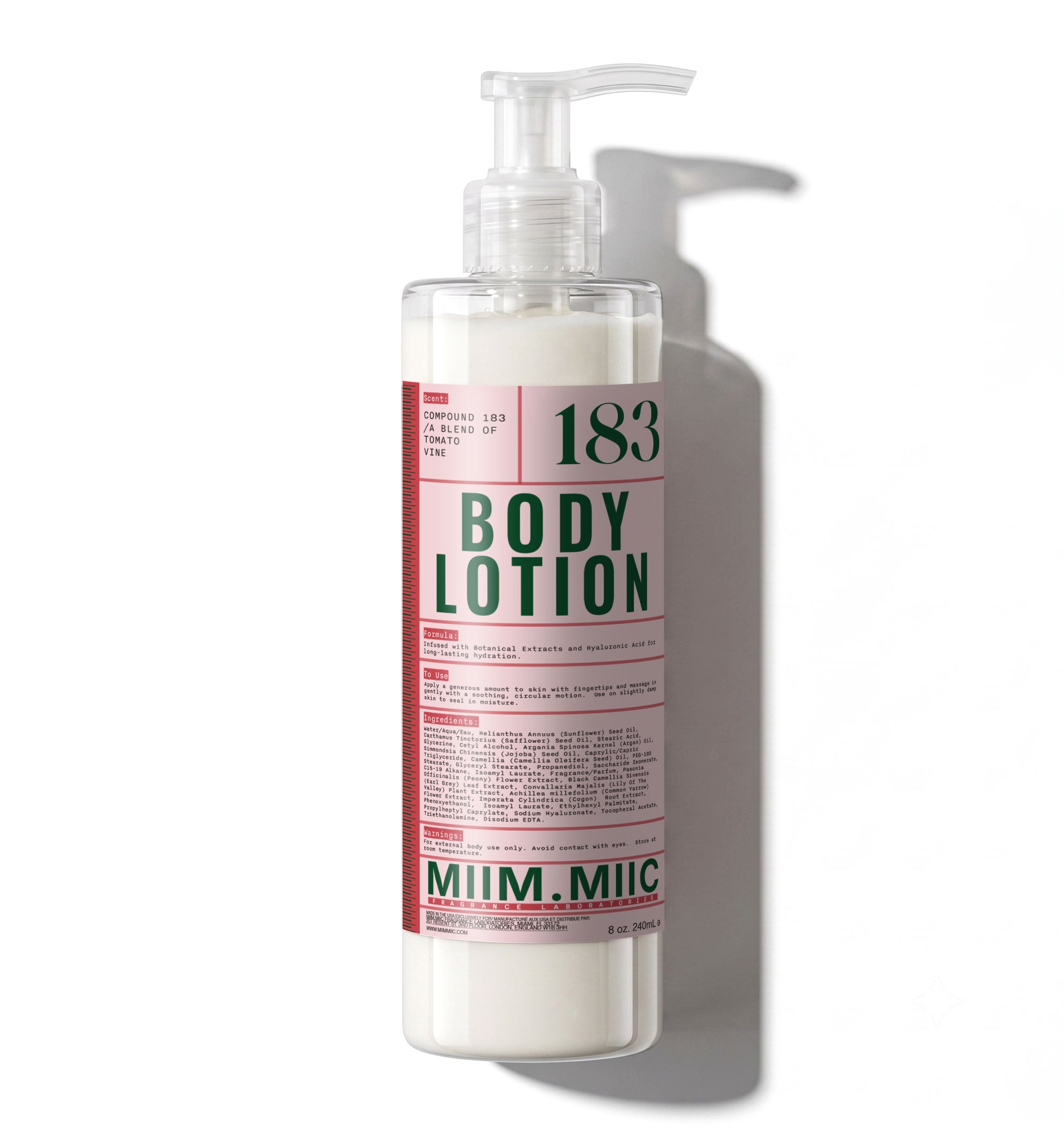 No 183 TOMATO VINE Moisture Lock Body Lotion – MIIM.MIIC