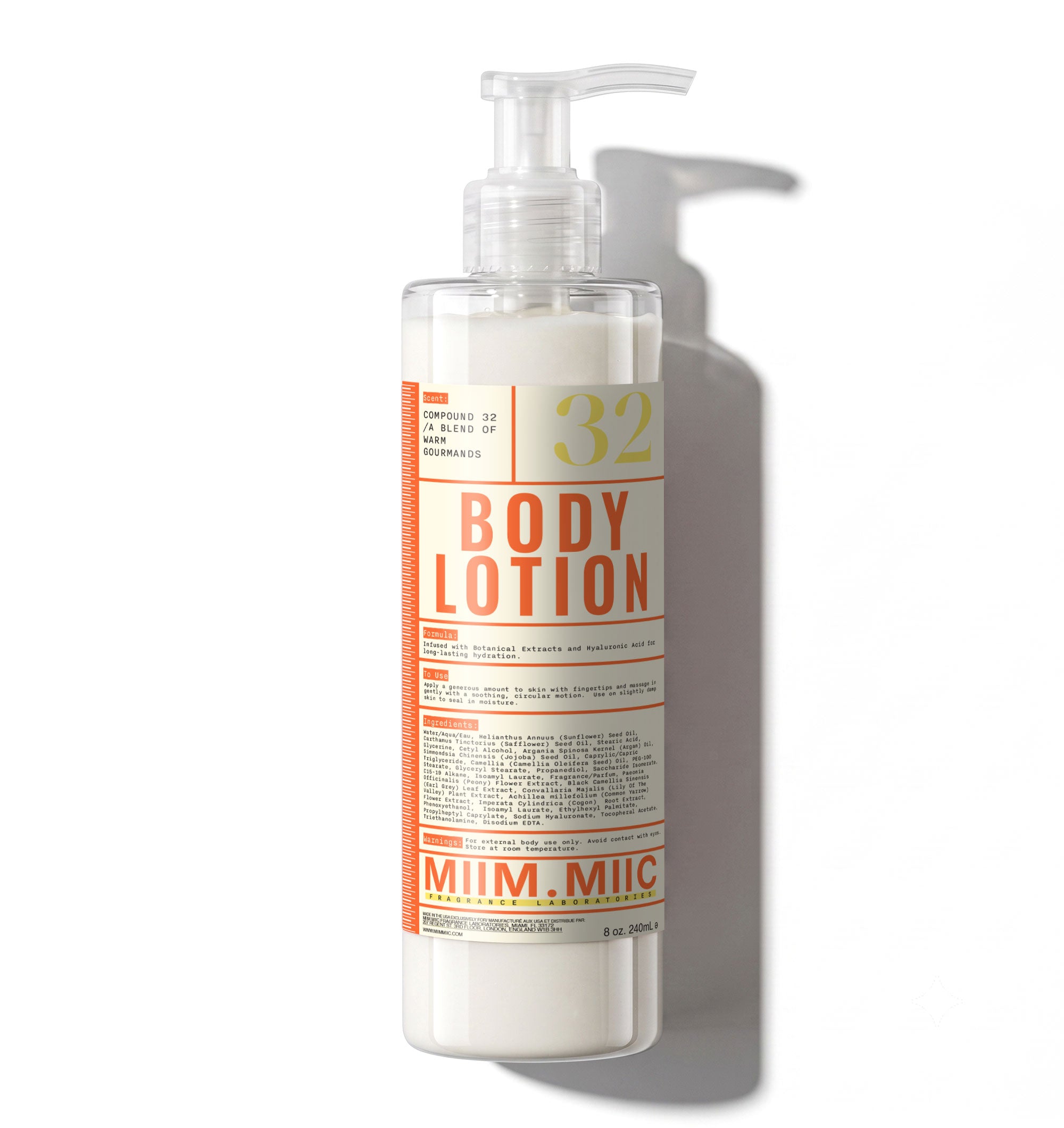 No 32 WARM GOURMAND Moisture Lock Body Lotion – MIIM.MIIC