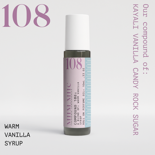 No 108 Warm Vanilla Syrup Roll-On Perfume