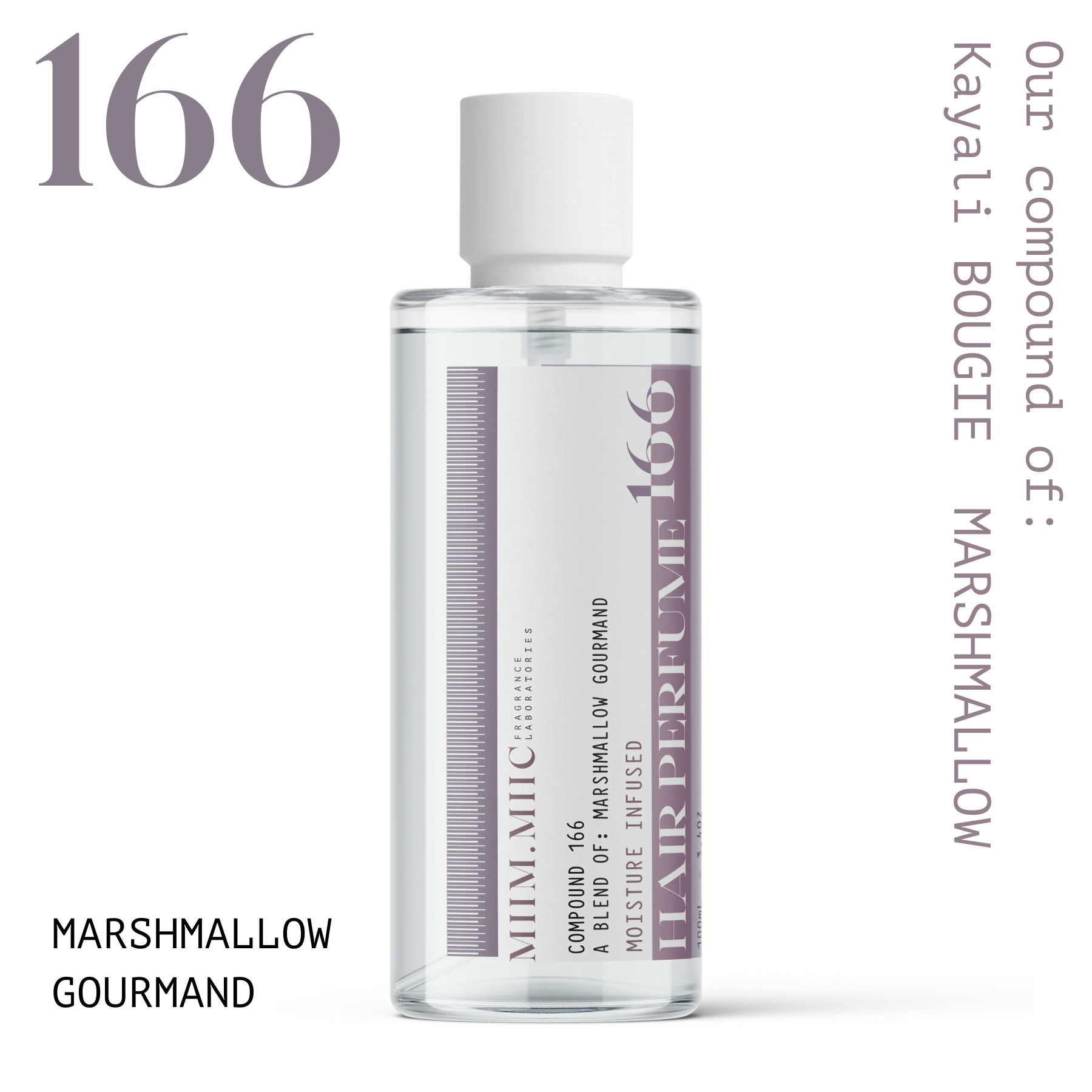 No 166 MARSHMALLOW GOURMAND Soft Touch Hair Perfume – MIIM.MIIC