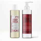 No 190 CHERRY DEEP WOOD Body Wash & Lotion Duo Set
