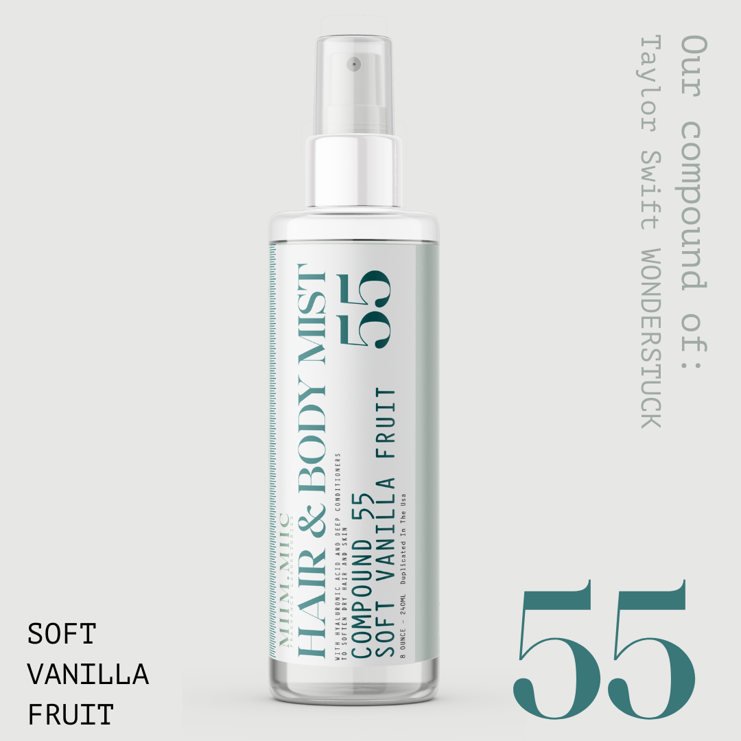 No 55 SOFT VANILLA FRUIT Hair & Body Mist – MIIM.MIIC No 55 SOFT VANILLA FRUIT Hair & Body Mist – MIIM.MIIC