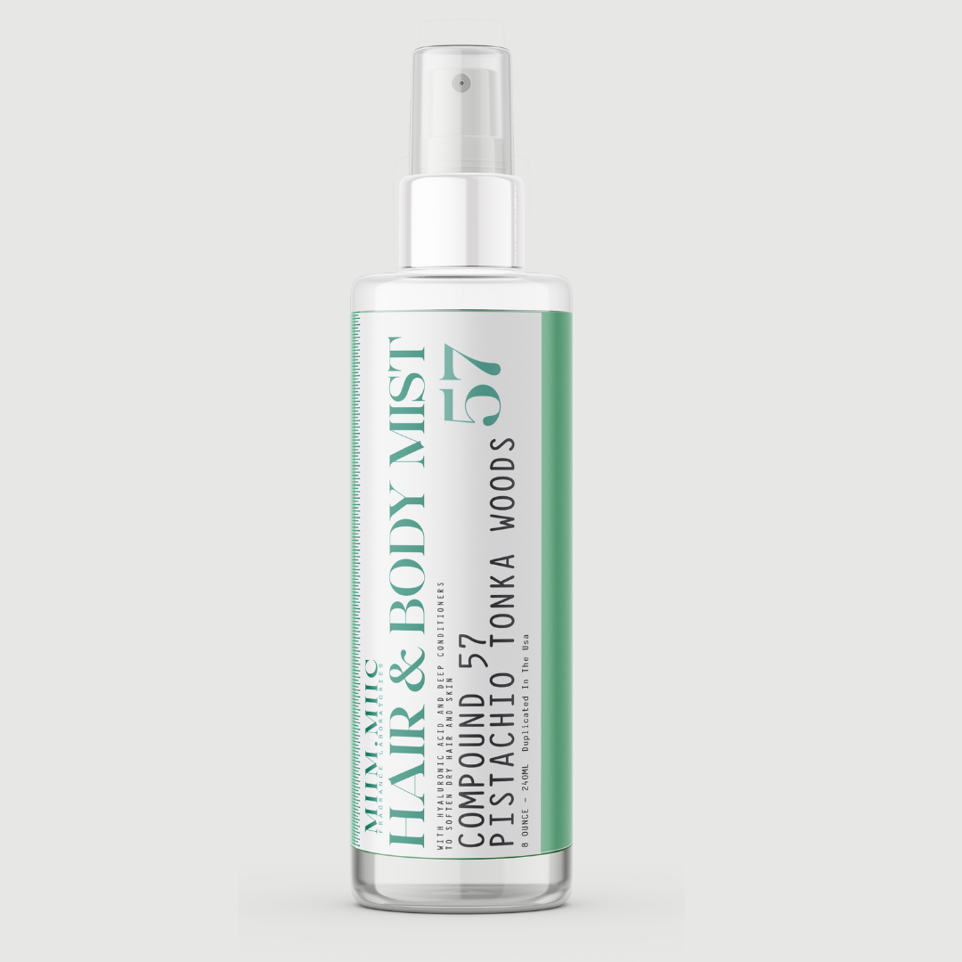 No 57 PISTACHIO TONKA WOODS Hair & Body Mist – MIIM.MIIC No 57 PISTACHIO TONKA WOODS Hair & Body Mist – MIIM.MIIC