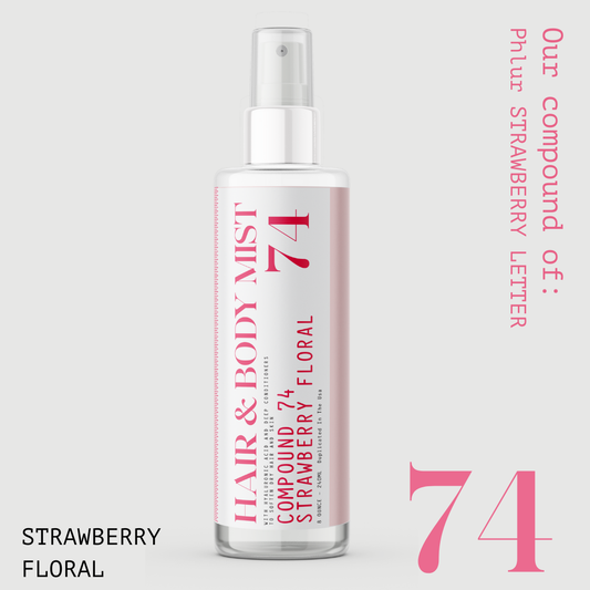 No 74 STRAWBERRY FLORAL Hair & Body Mist