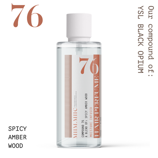 No 76 SPICY AMBER WOOD Soft Touch Hair Perfume