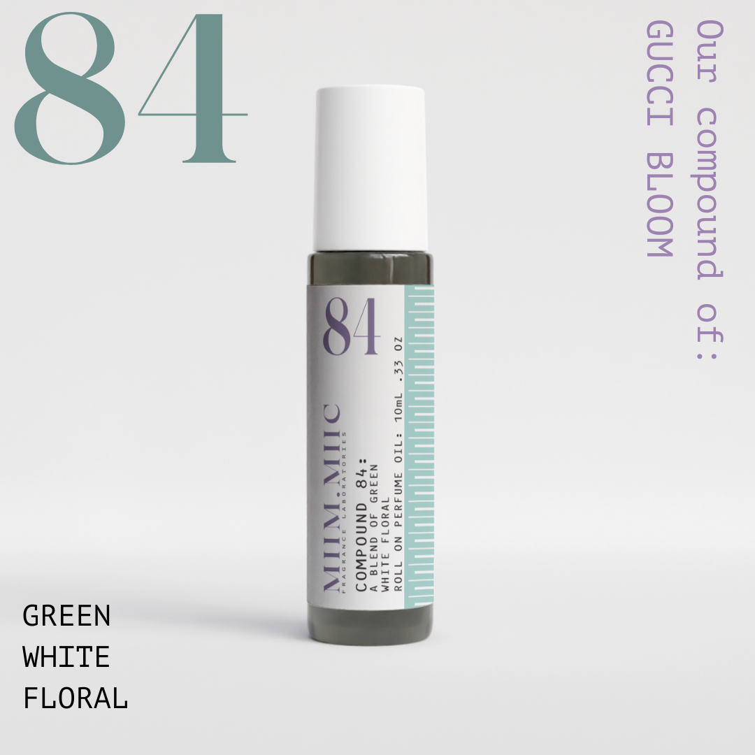 No 84 Green White Floral Roll-On Perfume