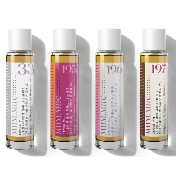 All four Libre bottles — 33, 195, 196, 197