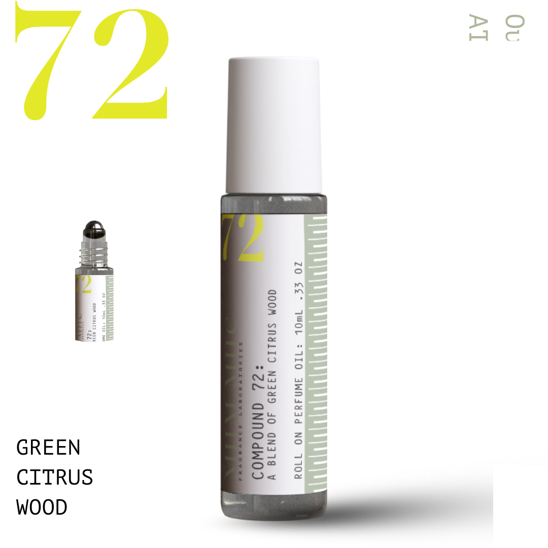 No 72 GREEN CITRUS WOOD Roll-On Perfume - MIIM.MIIC