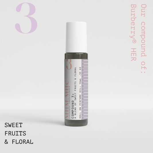 No 3 SWEET FRUITS & FLORAL Roll-On Perfume