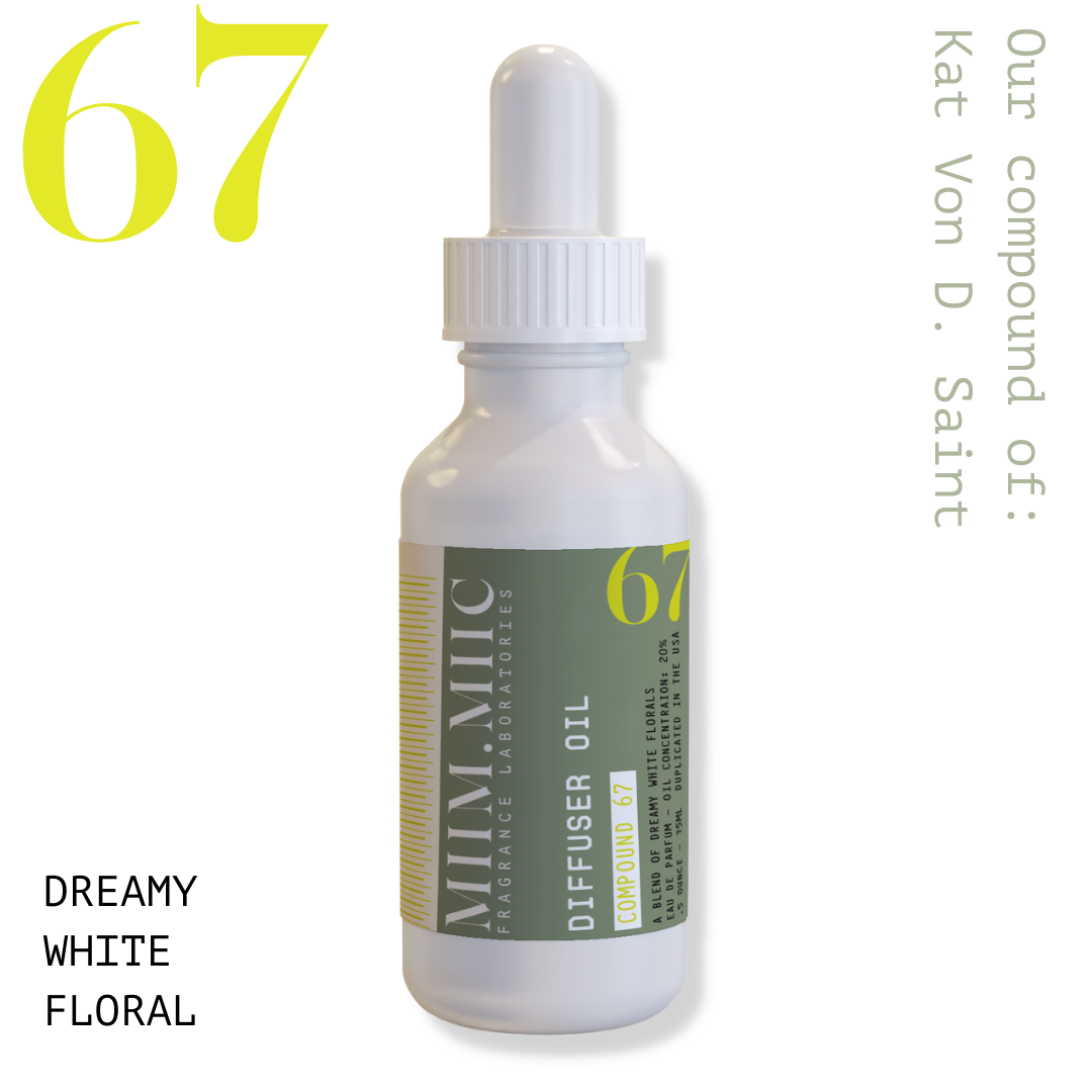 No 67 Dreamy White Floral Diffuser Oil - MIIM.MIIC