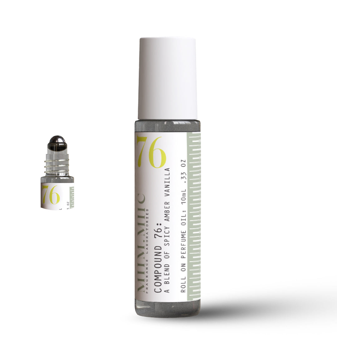 No 76 SPICY AMBER VANILLA Roll-On Perfume - MIIM.MIIC