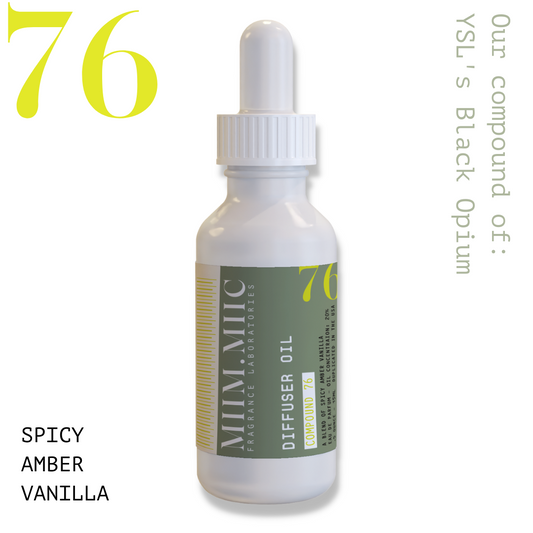 No 76 Spicy Amber Vanilla Diffuser Oil - MIIM.MIIC