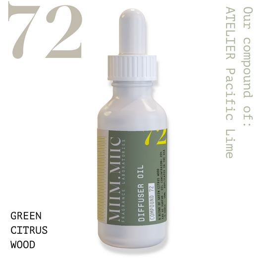 No 72 GREEN CITRUS WOOD Diffuser Oil - MIIM.MIIC