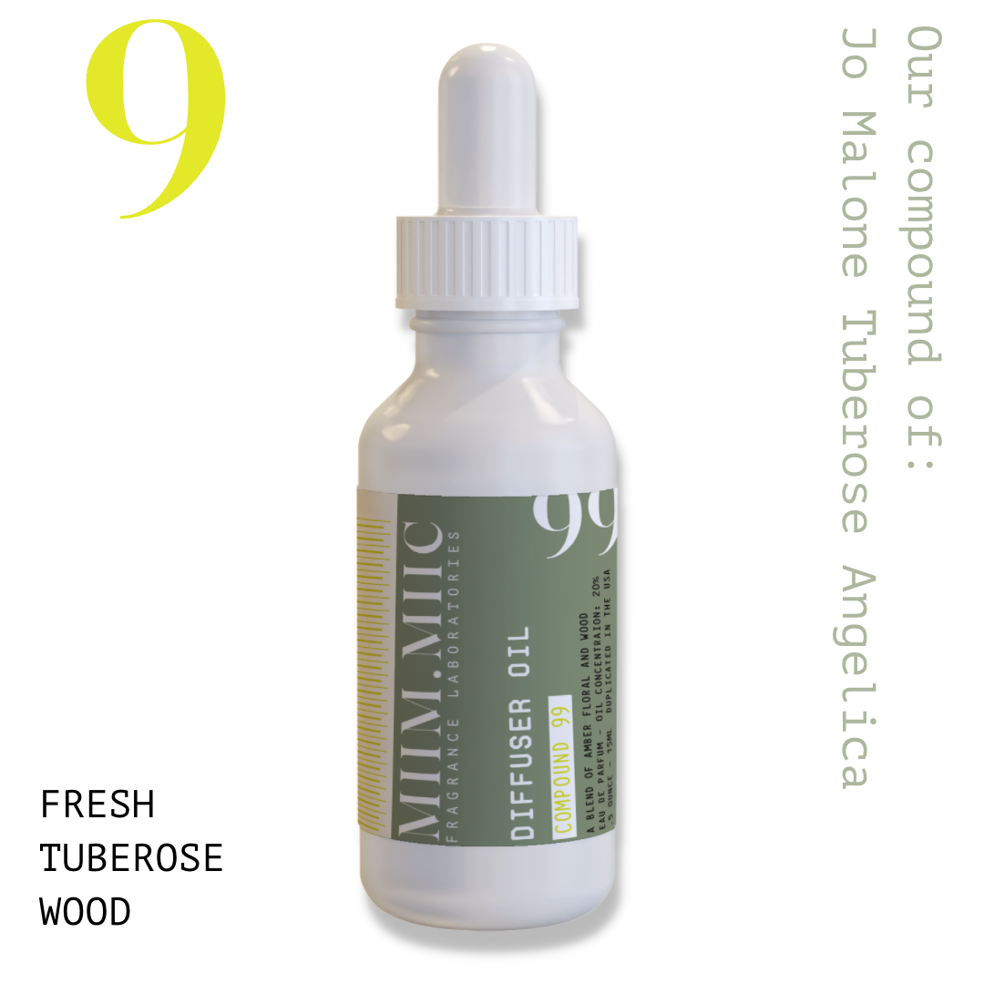 No 9 FRESH TUBEROSE WOOD Diffuser Oil - MIIM.MIIC