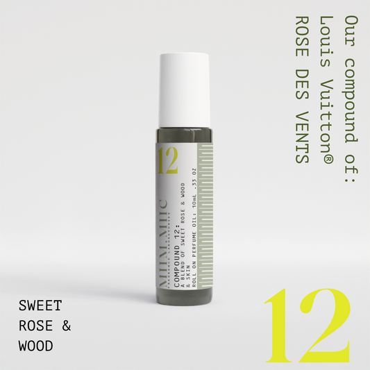 No 12 SWEET ROSE & WOOD Roll-On Perfume - MIIM.MIIC