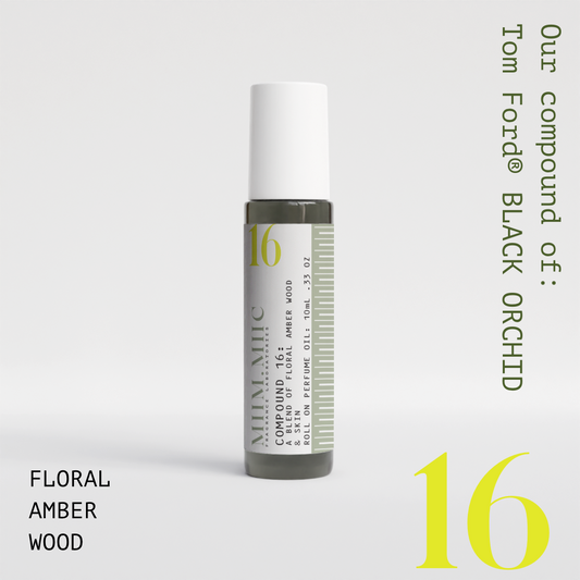 No 16 FLORAL AMBER WOOD Roll-On Perfume - MIIM.MIIC