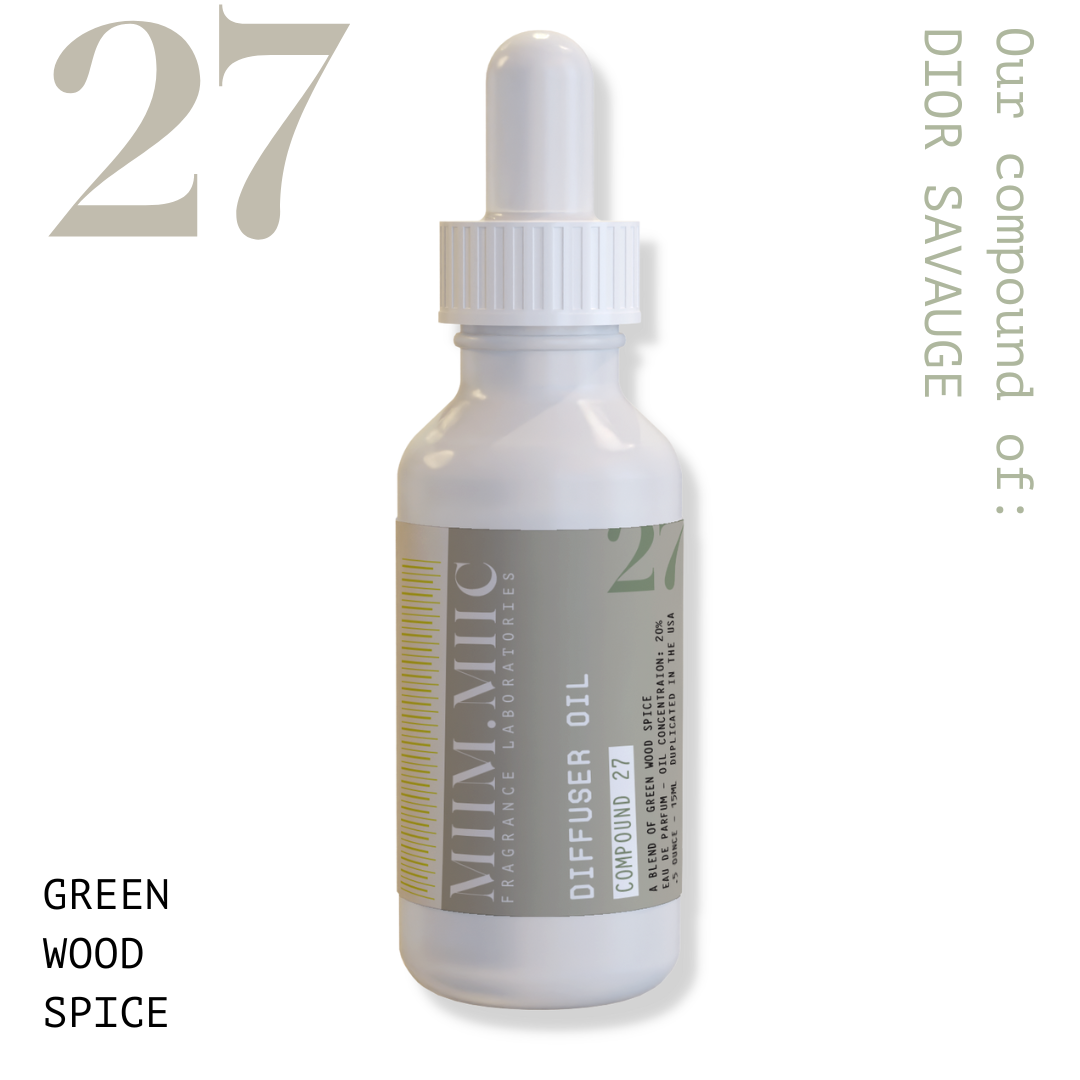 No 27 Green Wood Spice Diffuser Oil - MIIM.MIIC