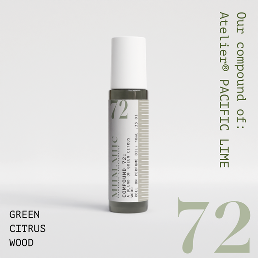No 72 GREEN CITRUS WOOD Roll-On Perfume - MIIM.MIIC