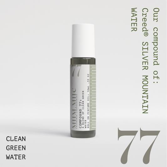 No 77 CLEAN GREEN WATER Roll-On Perfume - MIIM.MIIC
