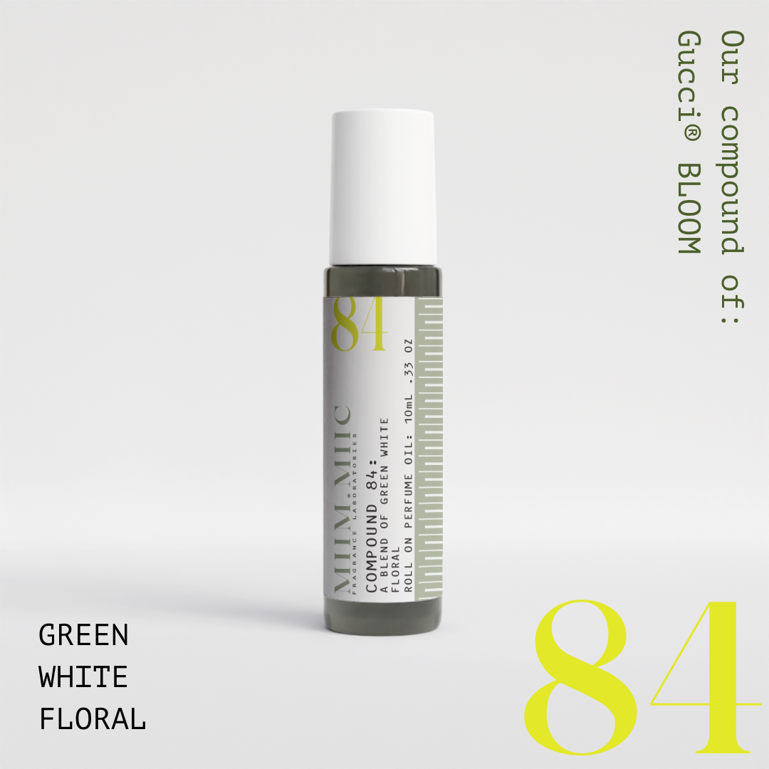 No 84 Green White Floral Roll-On Perfume - MIIM.MIIC